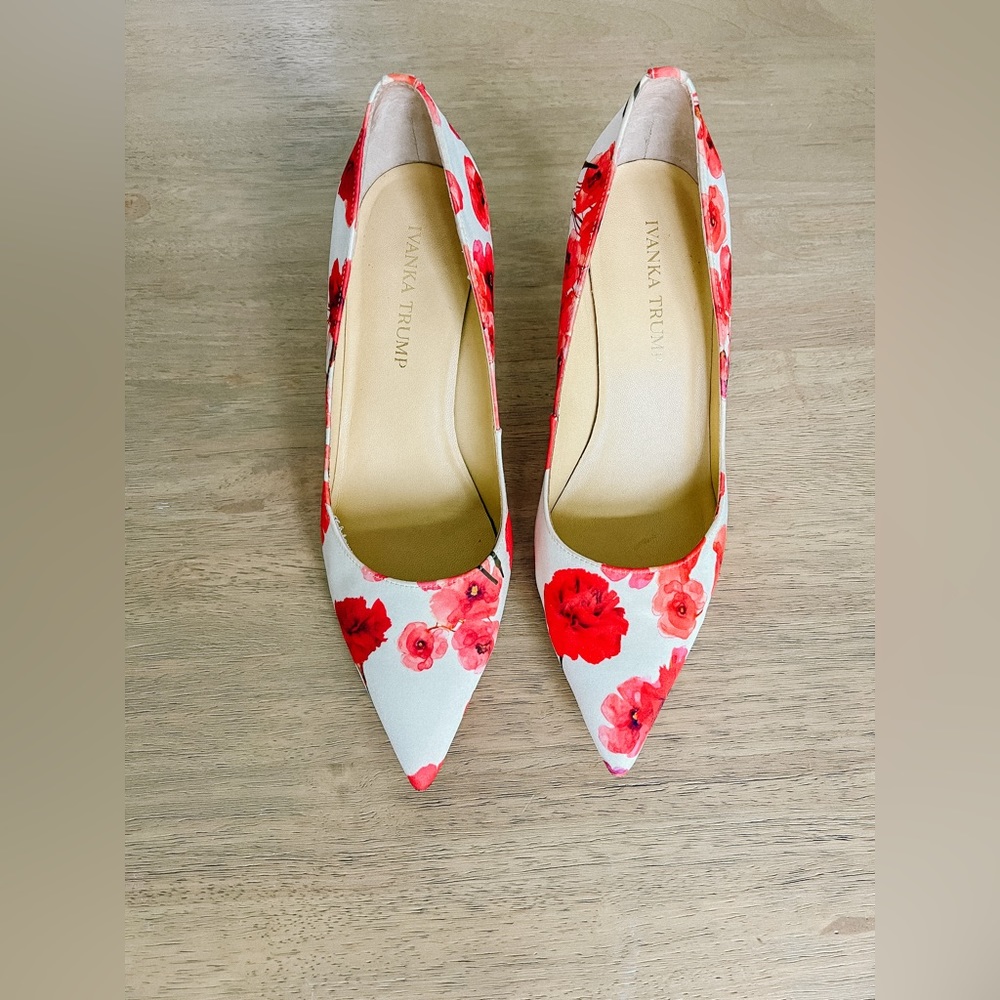 Ivanka Trump Floral Heels